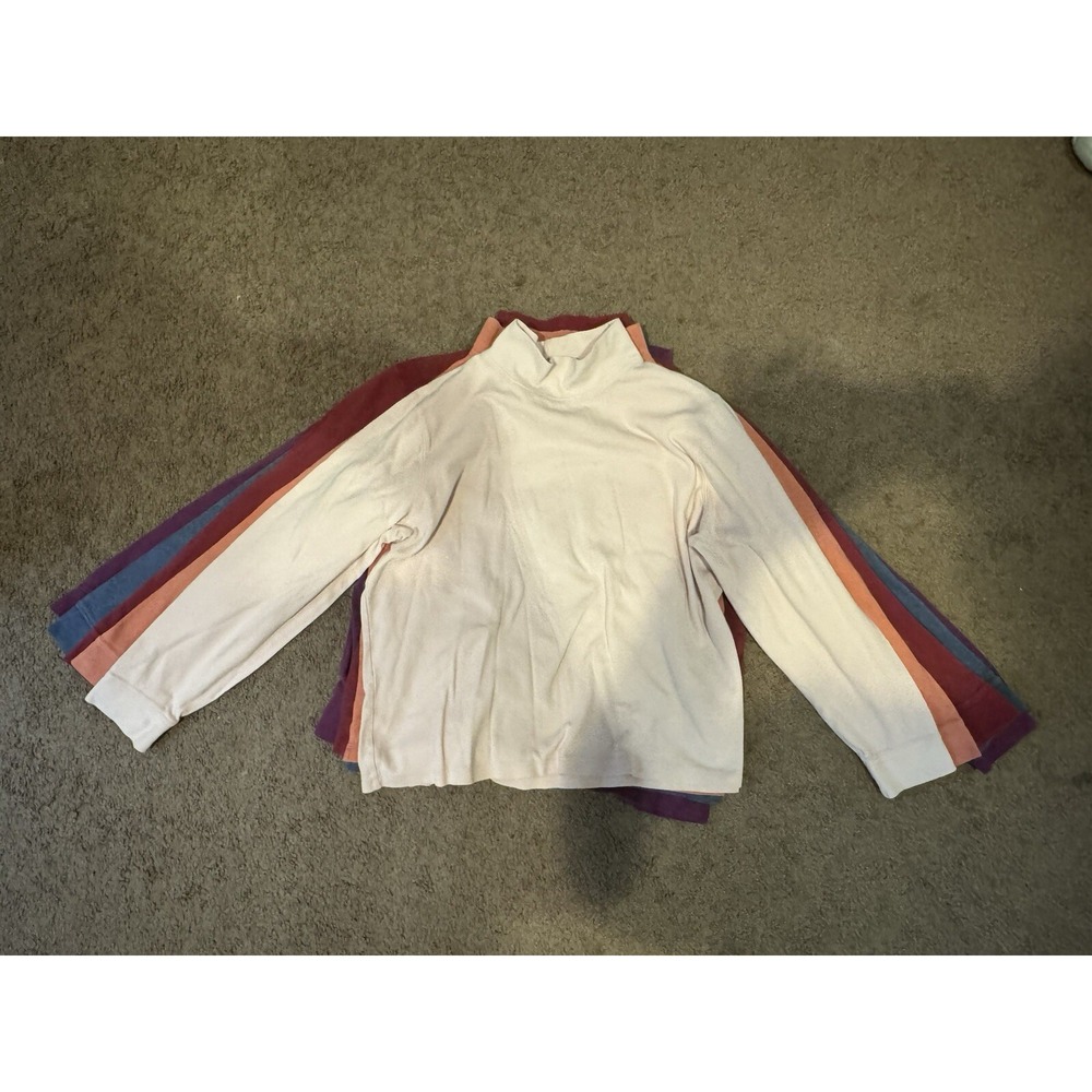 Lot Of 5‎ Women's L.L.Bean Interlock Mock-Turtleneck, Long-Sleeve Size L Petite